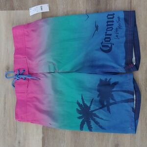 NWT Corona Men's Graphic Ombre Board Shorts Size S